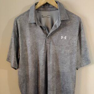 Under Armour HeatGear men's polyester performance  polo shirt , large